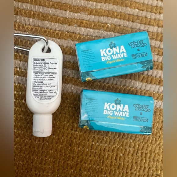 NEW - Set of 3 Kona Big Wave Beer Liquid Aloha beach ocean surfing 2 Surf Wax - Picture 2 of 6